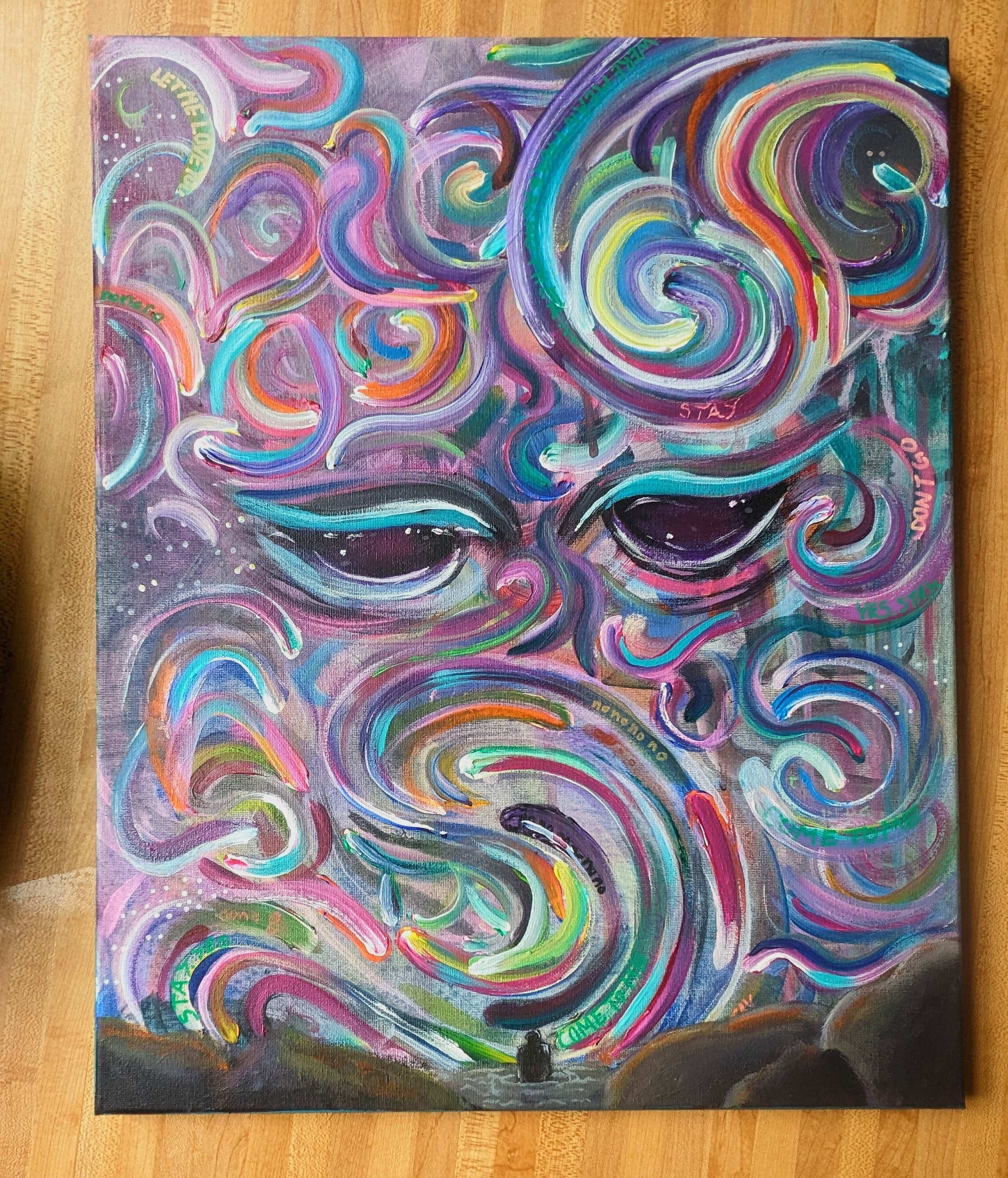 Swimming and Staring Into the Cosmic Temptation